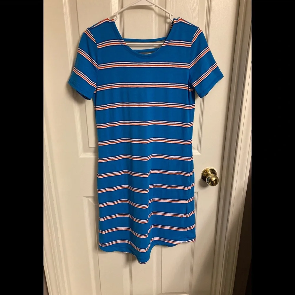 Talbots | Stripe T-Shirt Dress. XS. - Picture 2 of 4